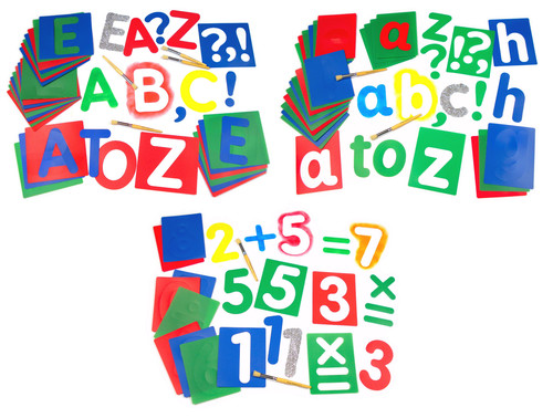 Grand lettres alphabet - de, l'alphabet