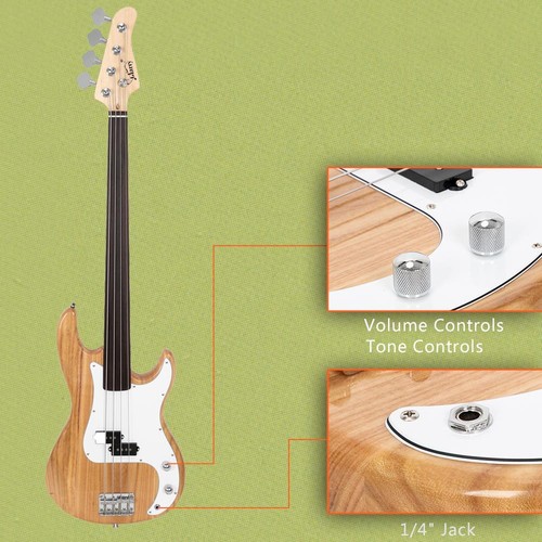 Glarry electric bass guitar - bass,