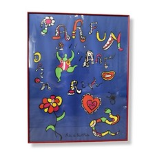 Vintage Niki de Saint Phalle Parfum Art Reve Lithograph 1984 28x22 Rare Framed