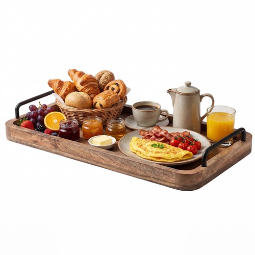 Plateau service déco planche