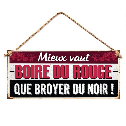 Plaque métallique boire - métallique,