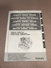 Kubota V3600-E3 Diesel Engine Owner Operator User Guide Manual