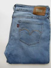 Levi's Demi curve women’s jeans skinny W31 L32 mid blue stretch denim LEVF925
