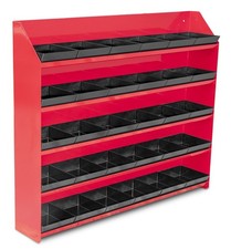 Etagère métallique avec 30