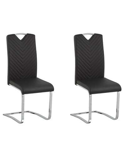 Beliani lot 2 chaises - -, de