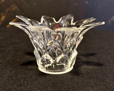 ABAT-JOUR FLEUR ANANAS TRANSPARENT, Ø 115 mm, H 65 mm, TROU 30 mm, POUR LUSTRES