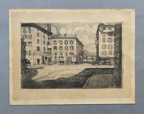 Ville animée gravure - animée,,