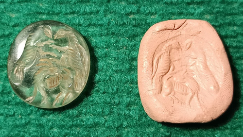 Ancienne intaille cachet - intaille, et