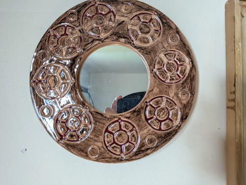Miroir céramique vintage - en,