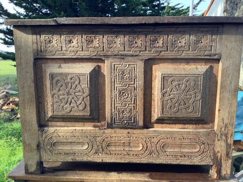 Coffre ancien chêne - coffre,