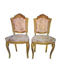 PERIOD FRENCH HIGH STYLE ART DECOSIDE CHAIRS