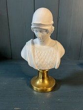 Vintage Bidasoa White Bisque Greek Lady Bust (Made in Spain)