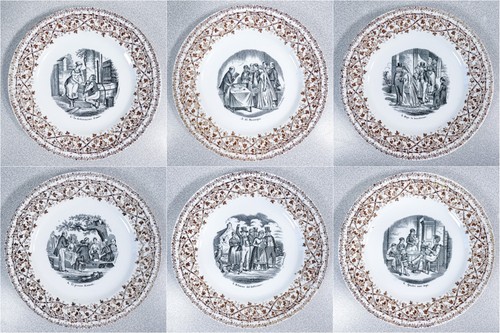 Set assiettes société - set,