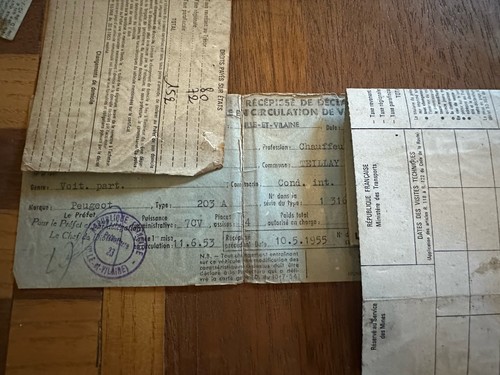 Document administratif peugeot - document,