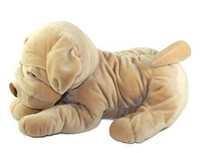 Peluche range Pyjama Chien beige Sharpei NOUNOURS 42 CM