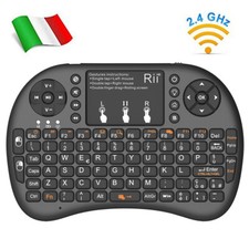 Rii Mini I8 + Wireless V2 - Clavier Avec Souris pour Smart TV, PC, TV Boîte
