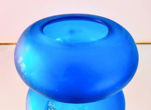 Vase bleu murano - bleu,