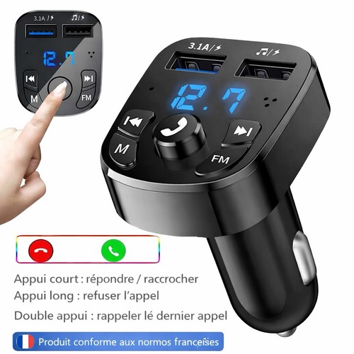 Transmetteur bluetooth 0 - fm, 5.0