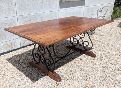 Belle table manger fer - table,