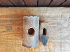 Lot ancien marteau ancienne forge outil forgeron grosse masse ronde fer forgé