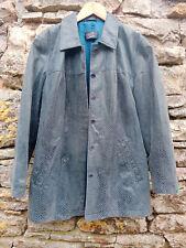 veste cuir façon croco