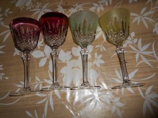 VERRES A PIED   DE COULEURS