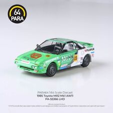 PARA64 1/64 1985 Toyota MR2 MK1 AW11 Fujifilm LHD voiture miniature moulé