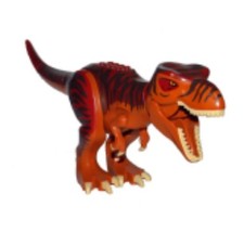 LEGO® Part trex02 - Dinosaur Tyrannosaurus rex Dark Red Back Dino 5886