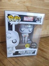 FUNKO POP! MARVEL #267 Moon Knight GLOWS IN THE DARK Exclusive + Box Protection