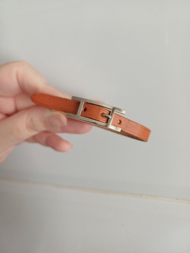 Bracelet hermes cuir marron - cuir,