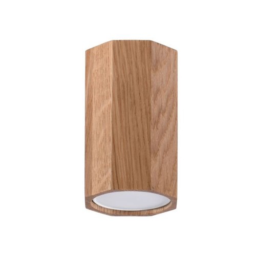 Plafonnier bois chêne - gu10, 1