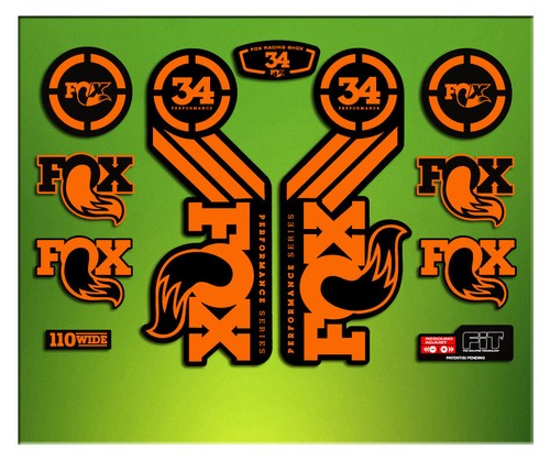 Autocollants fourche fox - autocollants,