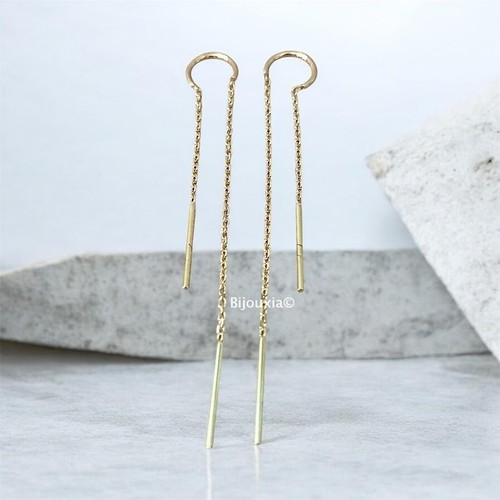 Boucles oreilles chaîne - d'oreilles,