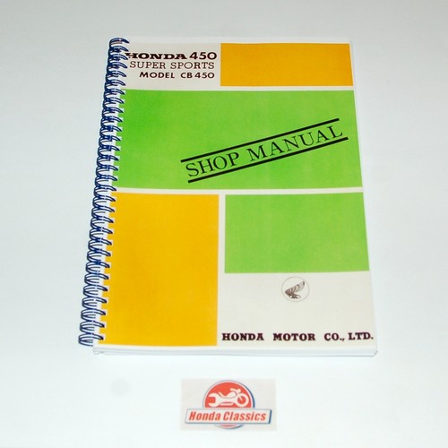 Manuel atelier honda - d'atelier, cb450