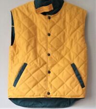 Decathlon Reversible Collared Vest Yellow /Green PE Snaps Pocket Size 8A/ 125 cm
