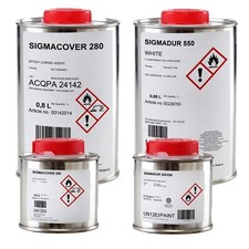 Peinture polyuréthane Sigmadur 550 pour bateaux et yachts + apprêt époxy