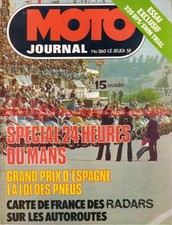 MOTO JOURNAL  360 Test BPS SWM TL 320 PEUGEOT SX 8 SX8 GP d’Espagne Le Mans 1978
