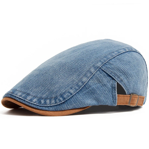 Casquette béret homme - béret, denim