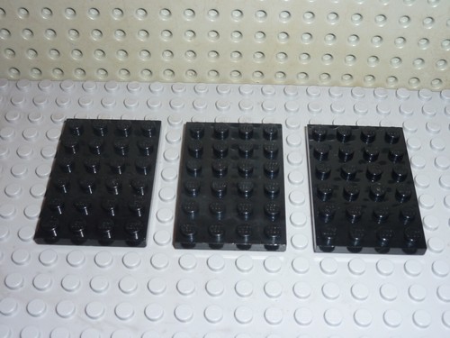 Plaques lego black plate - plaques, 4x6