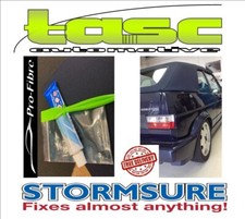 BLUE LGE MOHAIR CLOTH SOFT TOP CABRIOLET HOOD CONVERTIBLE REPAIR KIT Rips Tears