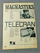 ANTIQUE ADVERTISEMENT PUB ADVERT CLIPPING 060519 / TOY MAGNASTIKS & TELECRAN JR