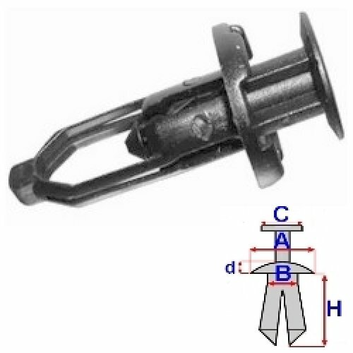 Rivet pour toyota hiace - toyota,