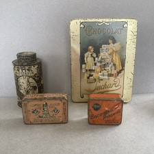 LOT BROCANTE VIDE GRENIER BOITE EN METAL BN BÊTISES DE CAMBRAI SUCHARD CHOCOLAT