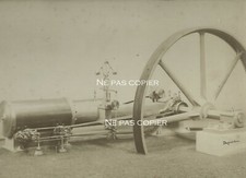 VAPOR ENGINE circa 1875 ball regulator VERY LARGE PHOTO 21 x 31 cm 