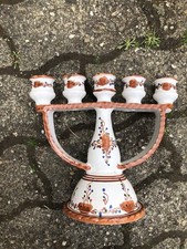 Chandelier 5 Branches Vintage En Céramique