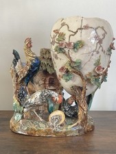 Grand Vase Barbotine XIXe -