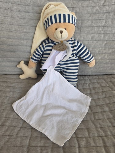 Peluche doudou ours - doudou, bonnet
