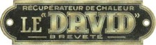  LE DAVID Heat Recovery, PATENT, Painted Brass, Unmarked(0767)
