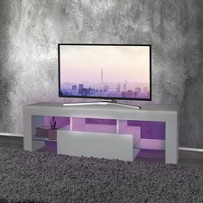 Meuble TV éclairage LED blanc