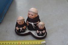 Goebel W. Germany "MUSTARD PEPPER SHAKER set MONK